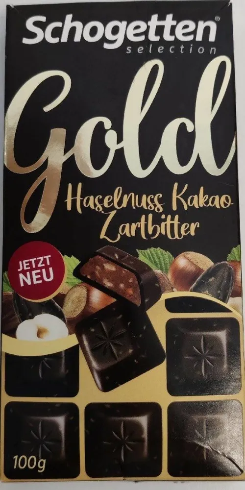 Schogetten Selection Gold: Haselnuss Kakao Zartbitter