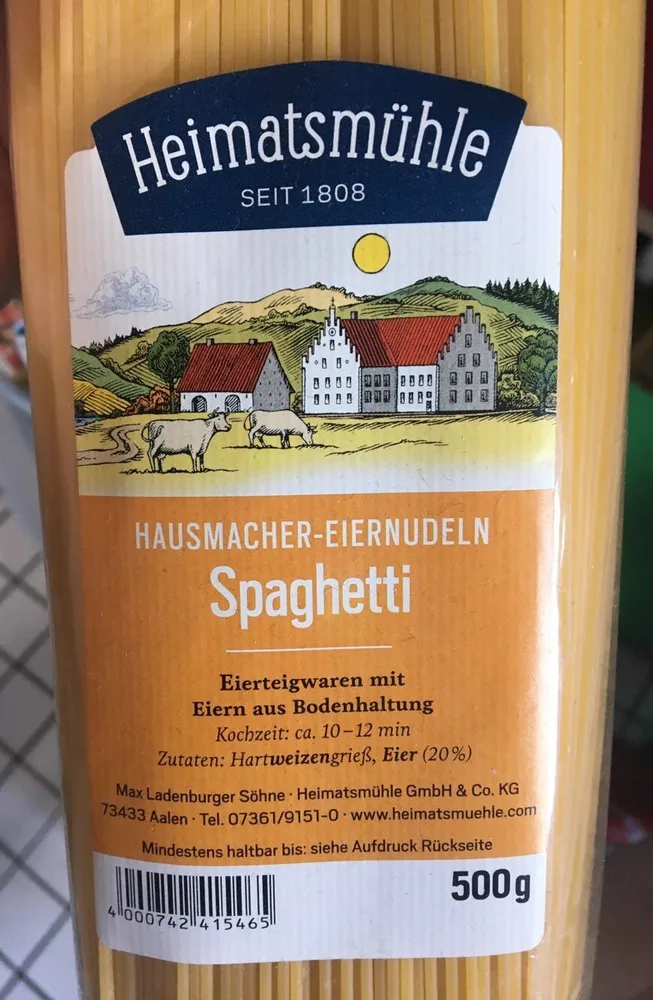 Hausmacher-Eiernudeln Spaghetti