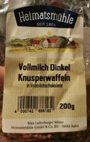 Vollmilch Dinkel Knusperwaffel in Vollmilchschokolade