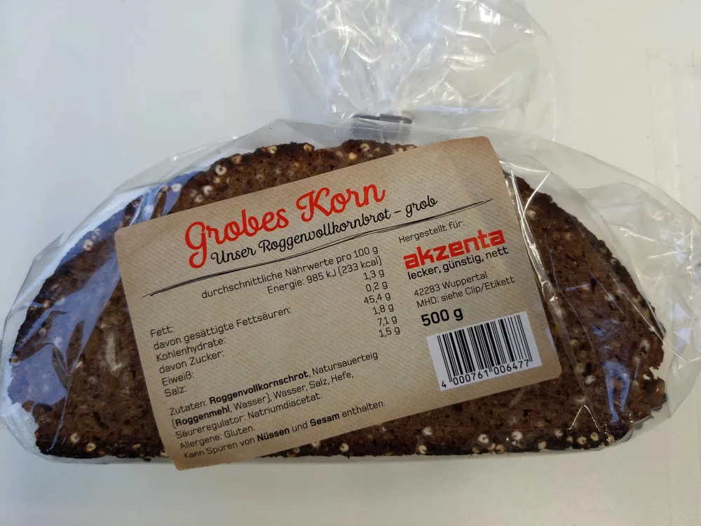Roggenvollkornbrot