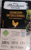 Hähnchenunterschenkel frisch