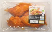Hähnchen-Schenkel mit Rückenstück, frisch, gewürzt