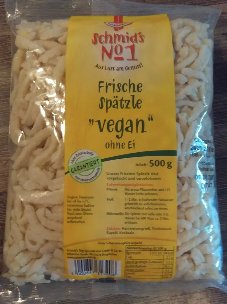 Frische Spätzle vegan ohne Ei