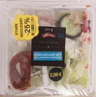 Salatbox Griechischer Art mit Joghurt-Dressing