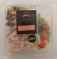 Salatbox Hähnchenbrust mit Senf-Dressing