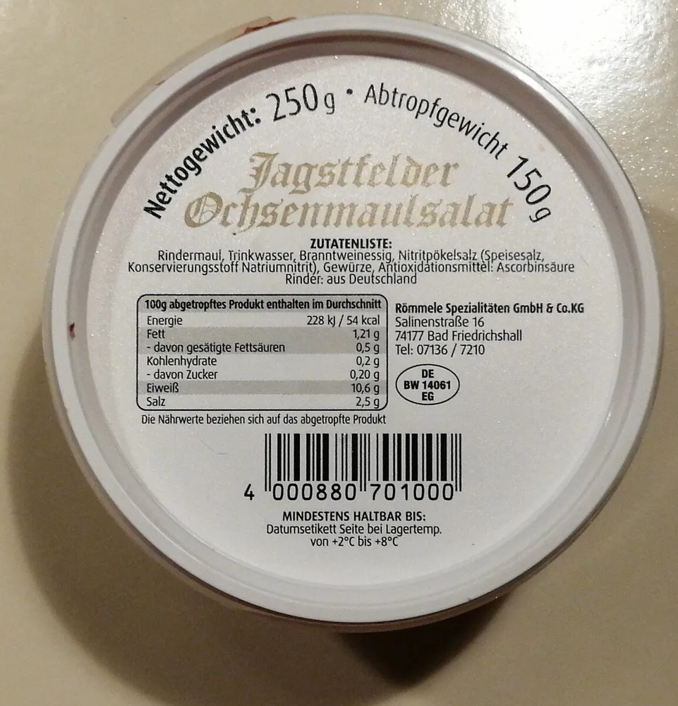 Jagstfelder Ochsenmaulsalat