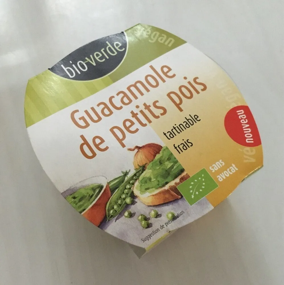 Guacamole de petits pois tartinable frais