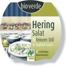 Bio verde Heringssalat In Joghurt dill sauce