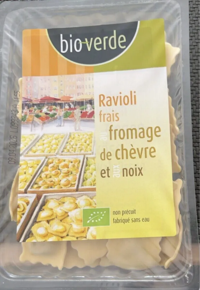 Raviolis frais chevre et noix