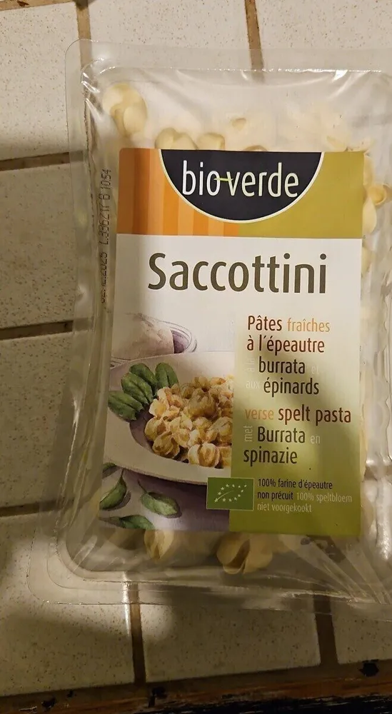 Saccottini Pâtes fraiches à l'épeautre burrata épinards