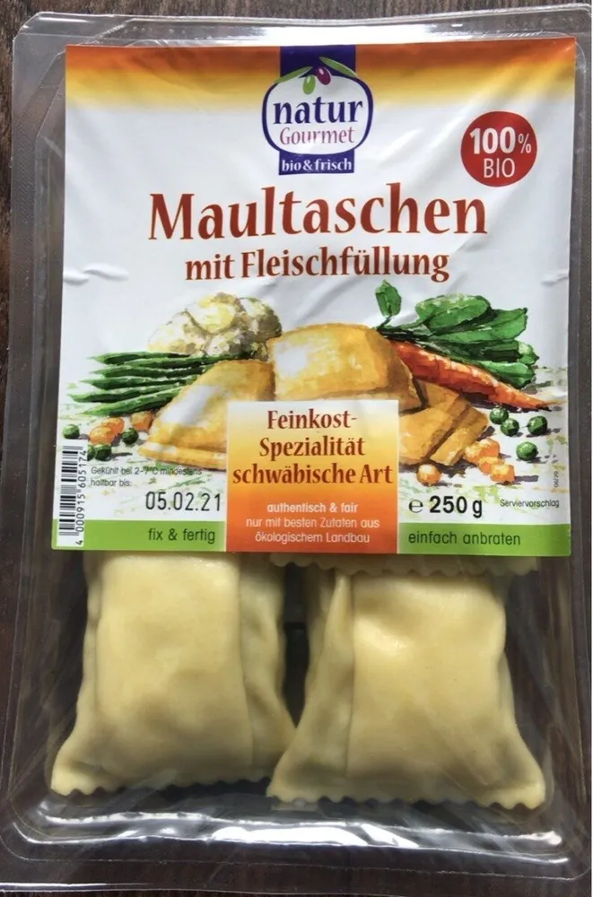 Maultaschen mit Fleischfüllung