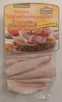 Delikatess Hähnchenbrustfilet Roulade, gegart & gebraten