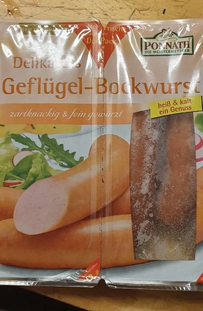 Delikatess Geflügel- Bockwurst
