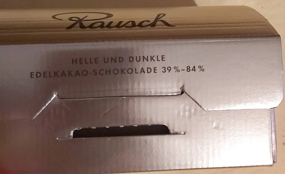 8 sorten Helle und dunkle edelkakao-schokolade