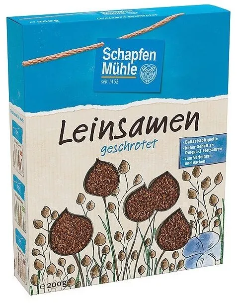 Leinsamen geschrottet