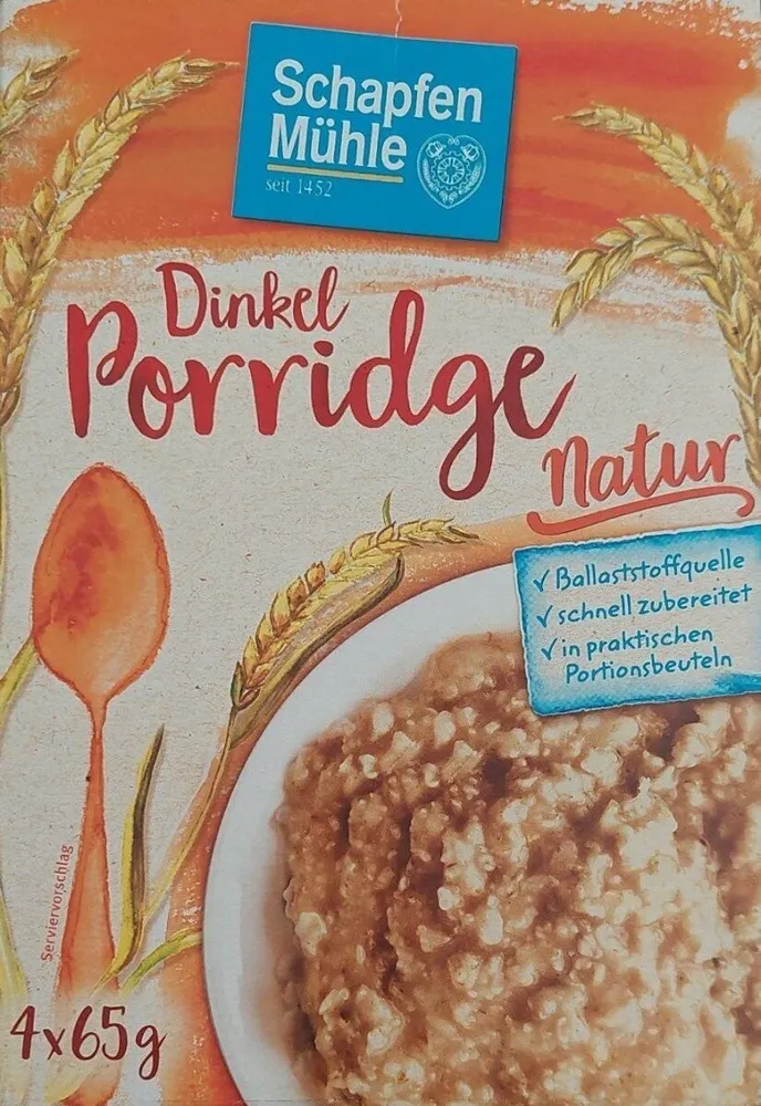 Dinkel Porridge Natur