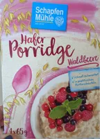 Hafer Porridge Waldbeere