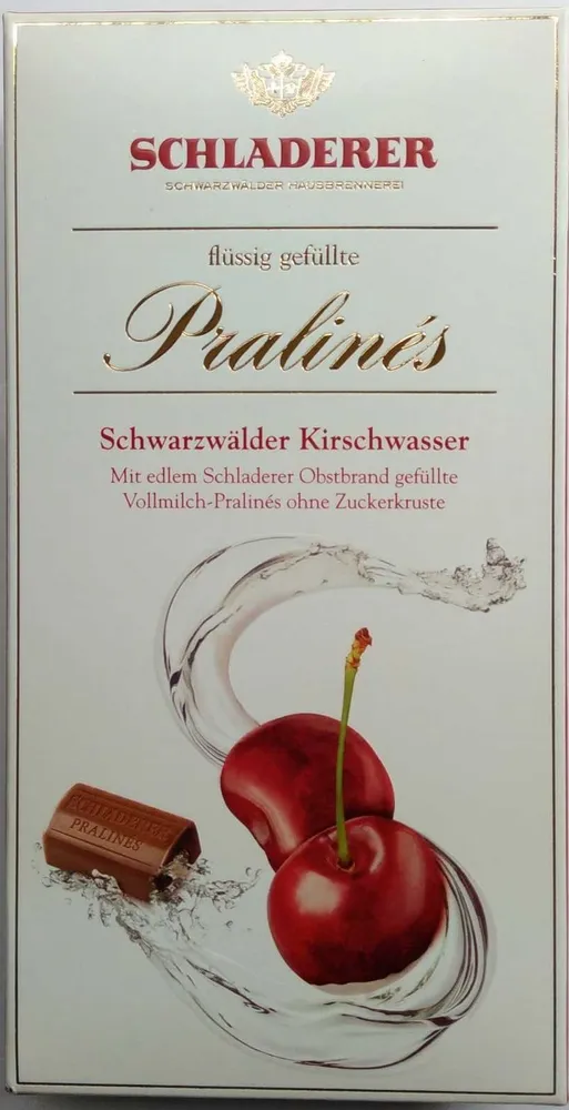 Flüssig gefüllte Pralinés Schwarzwälder Kirschwasser