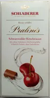 Flüssig gefüllte Pralinés Schwarzwälder Kirschwasser