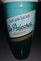 Café con leche sin azúcar añadido
