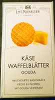Käse Waffelblätter Gouda