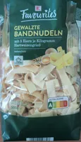 Gewalzte Bandnudeln