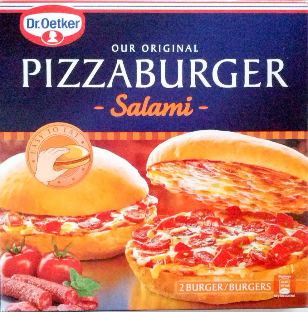 Pizzaburger Salami