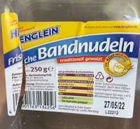 Frische Bandnudeln