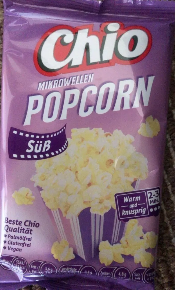 Mikrowellenpopcorn süß