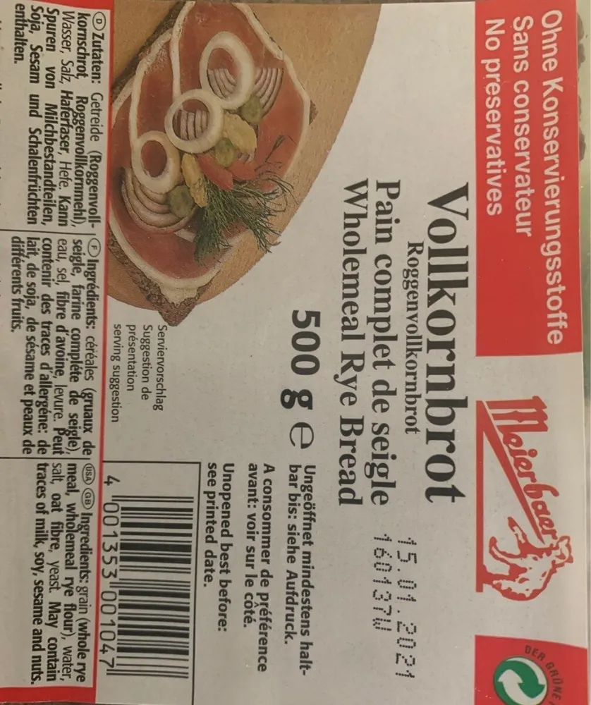 Vollkornbrot
