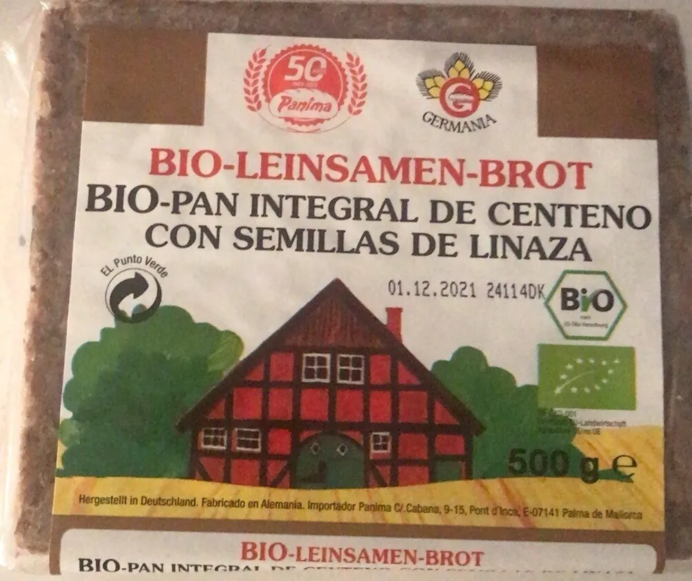 Bio-pan integral de centeno con semillas de linaza