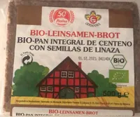 Bio-pan integral de centeno con semillas de linaza