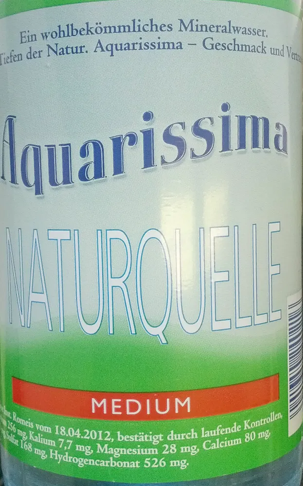 Aquarissima Naturquelle Medium