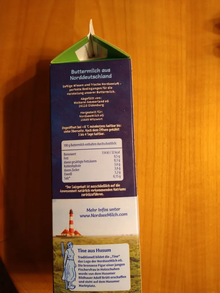 Frische Buttermilch