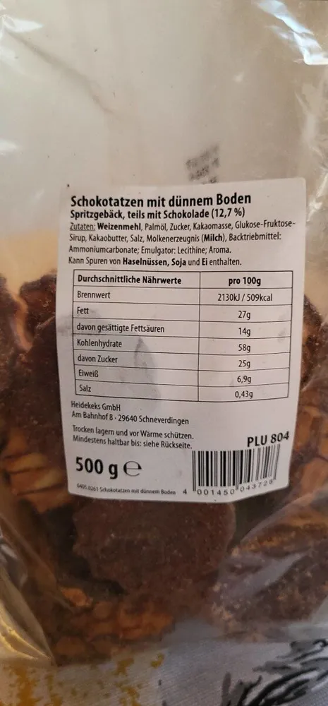 Schokotatzen mit dünnem Boden