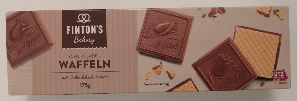 Schokoladen-Waffeln mit Vollmichschokolade