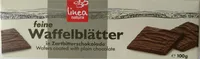 Waffelblätter in Zartbitterschokolade