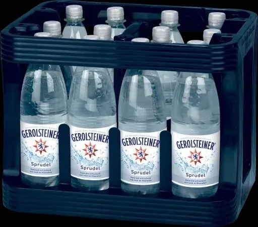 EDEKA GEROLSTEINER Wasser Sprudel Kiste Classic mit viel Kohlensäure (silber) 12x1l 0.50€ ( Angebot ) 5.99€ + Pfand 3.30€