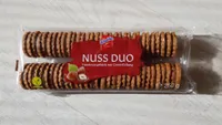 NUSS DUO Haselnussgebäck mit Cremefüllung