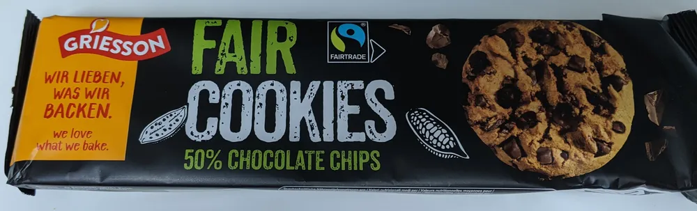 Fair Cookies 50% Chocolate Chips