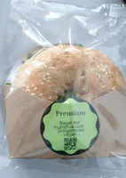 Bagel mit Hummus und Grillgemüse vegan