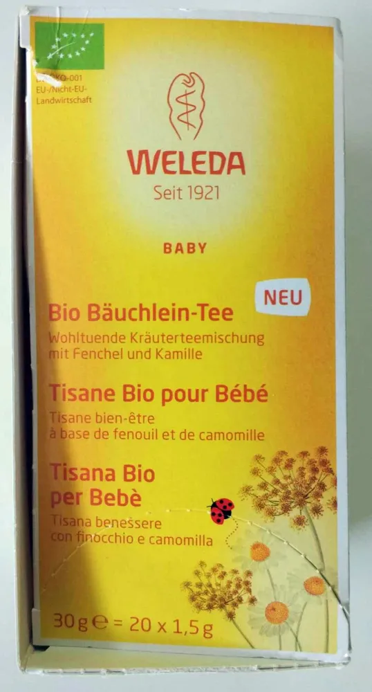 Tisane Pour Bébé Bio - 20 Sachets - Weleda