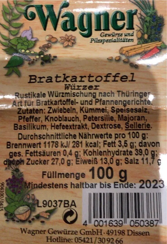 Bratkartoffel Würzer
