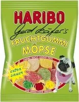 Haribo Gerd Käfer's Fruchtgummi Möpse Sauer