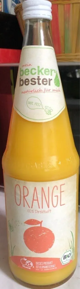 Orangensaft Bio
