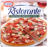 Ristorante Pizza Salame Mozzarella Pesto