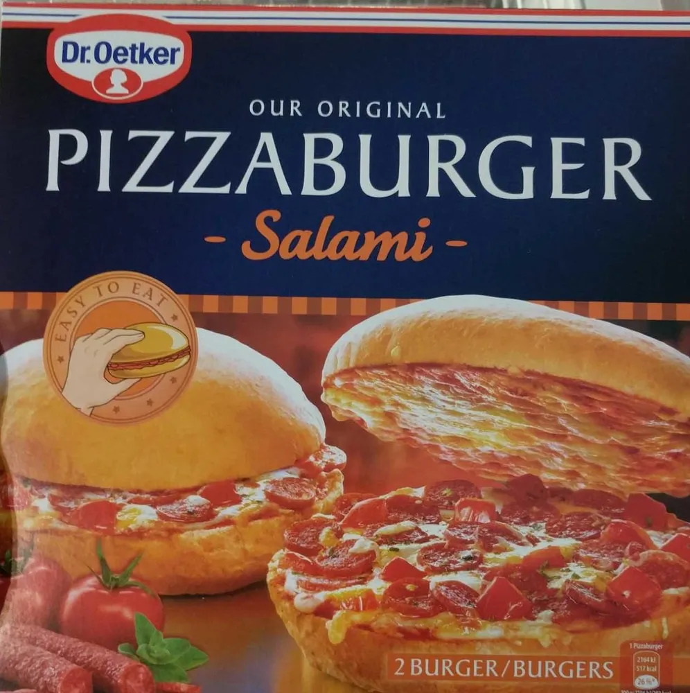 Pizzaburger Salami