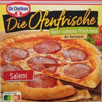 Pizza Salami Die Ofenfrische