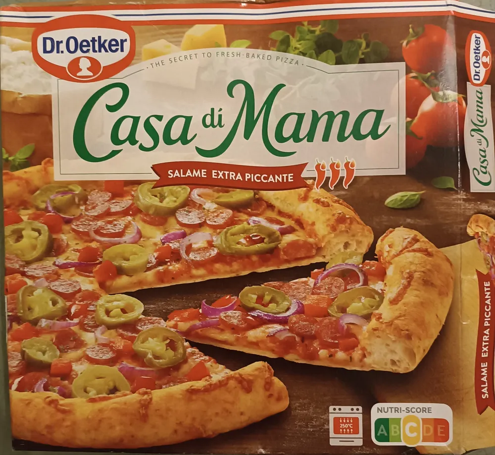Dr. Oetker Casa di mama pizza salami extra piccante