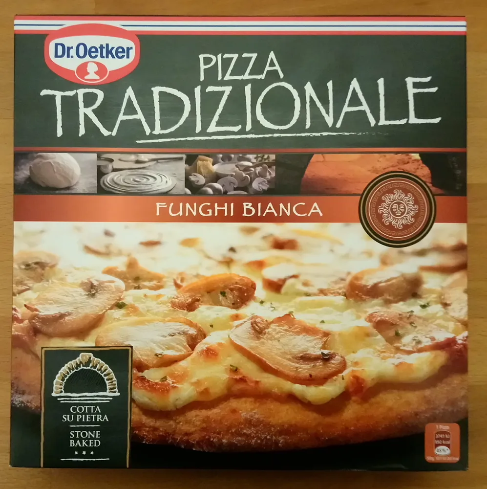 Pizza Tradizionale Funghi Bianca